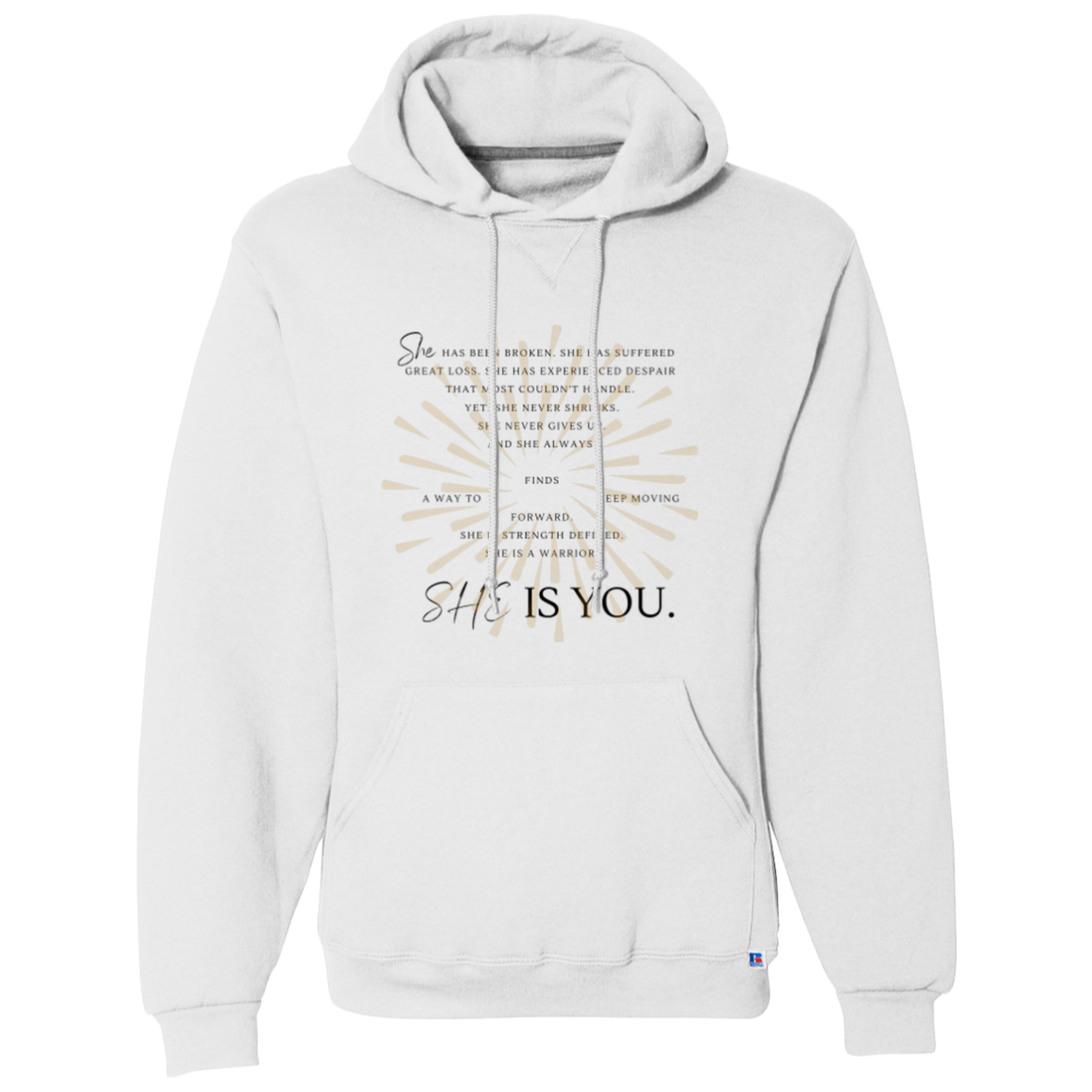 Women's Warrior Gift, Survivor Gift Hoodie, AA gift, Recovery gift Hoodie, Encouragement gift hoodie, Strength gift Dri-Power Fleece Pullover Hoodie