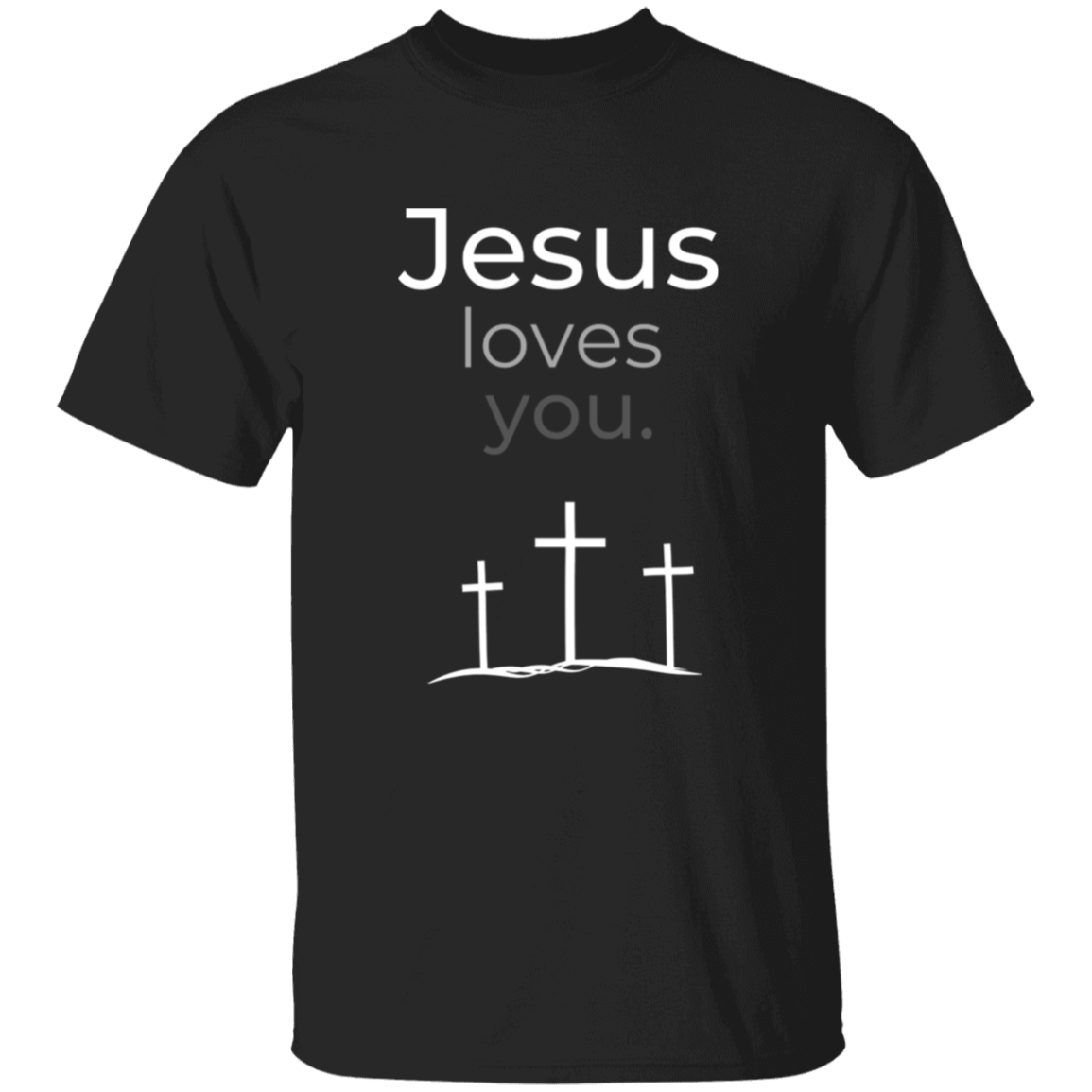 Jesus loves you T-Shirt (black)
