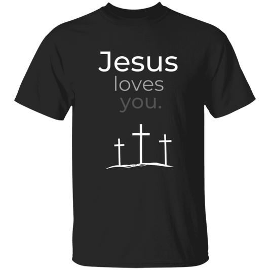 Jesus loves you T-Shirt (black)