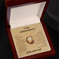 To My Granddaughter from Pop Pop White Gold Eternal Hope Necklace "Never Forget that I Love You ALWAYS""
