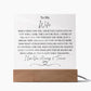 Gift for Wife, "When I First Saw You" Acrylic Plaque: An Unforgettable and Exclusive Keepsake